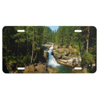 Silver Falls at Mount Rainier National Park License Plate