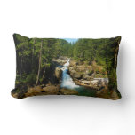 Silver Falls at Mount Rainier National Park Lumbar Pillow