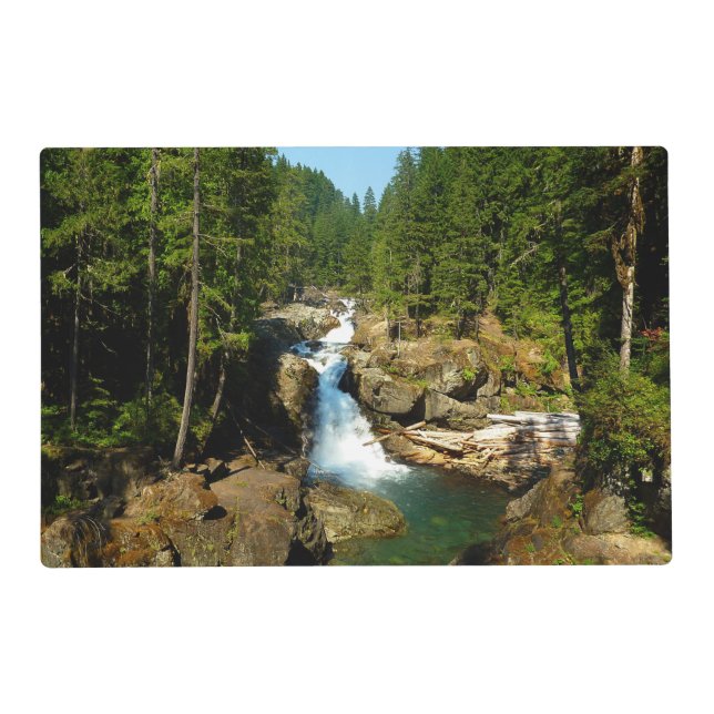 Silver Falls at Mount Rainier National Park Placemat (Front)