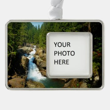 Silver Falls Christmas Ornament by mlewallpapers at Zazzle