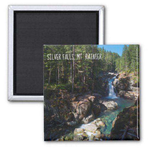 Silver Falls Mt Rainier Magnet