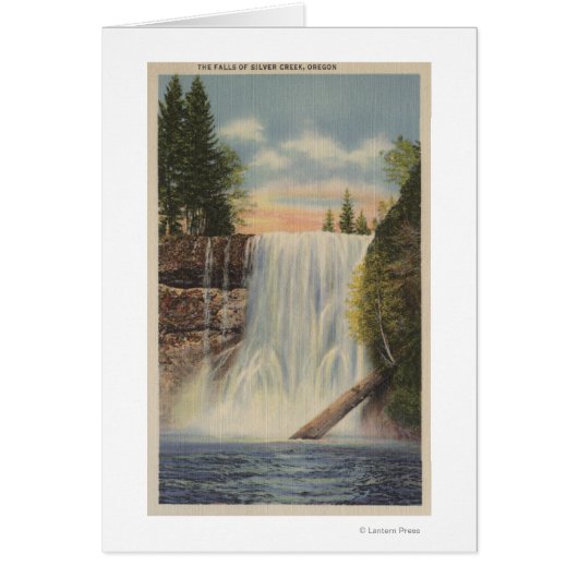 Silver Falls on Silver Creek, Oregon View (Front)