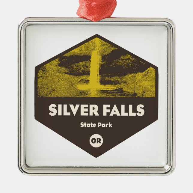 Silver Falls State Park Oregon Metal Ornament (Front)