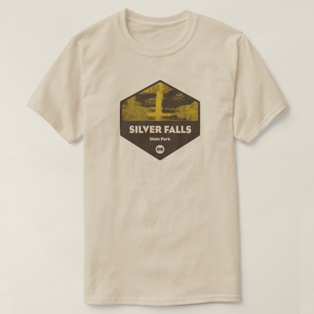 Silver Falls State Park Oregon T-Shirt (Design Front)