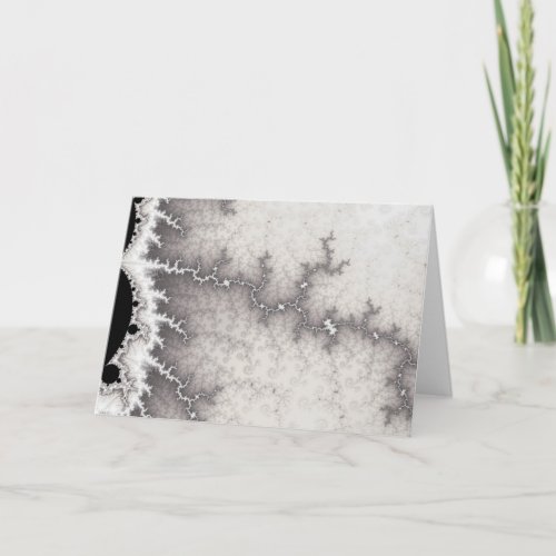 Silver Fault Line Greetings Card