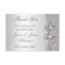 Silver Faux Bow & Diamonds Thank You