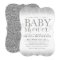 Silver Faux Glitter Baby Shower Invitation
