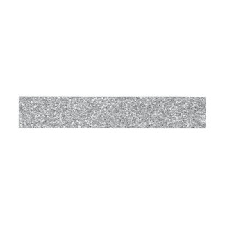 Silver Faux Glitter Belly Band