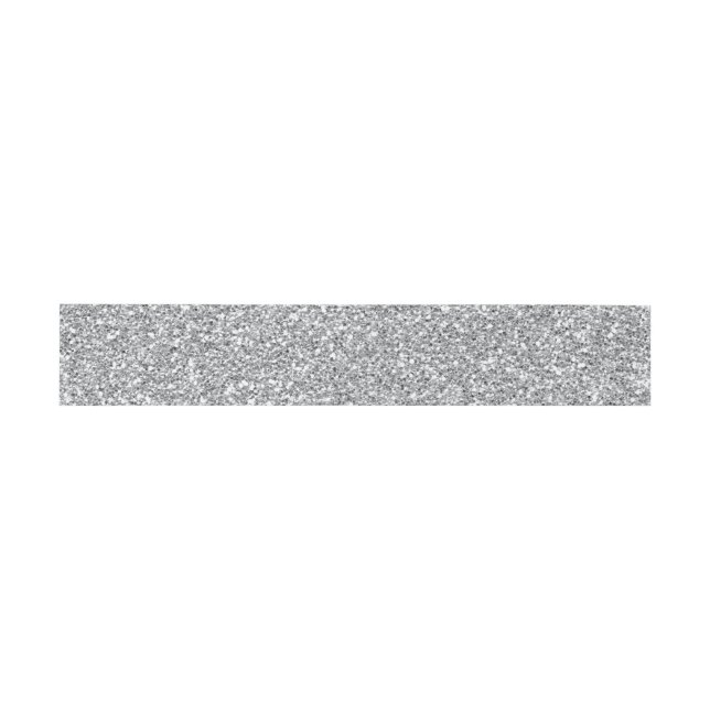 Silver Faux Glitter Belly Band (Flat)