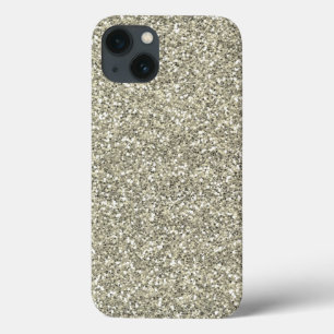 Silver Faux Glitter iPhone 13 Case