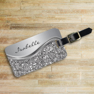 Personalized Luggage Tags — The Silver Spool Monograms