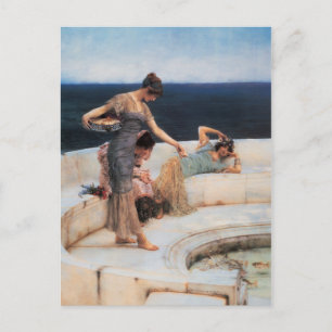 Silver Favorites by Lawrence Alma-Tadema Postcard