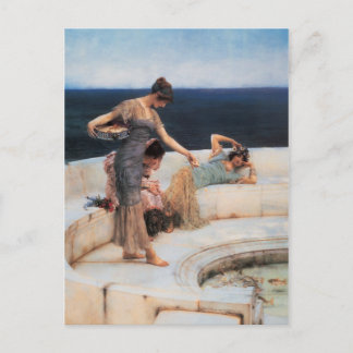 Silver Favorites by Lawrence Alma-Tadema Postcard