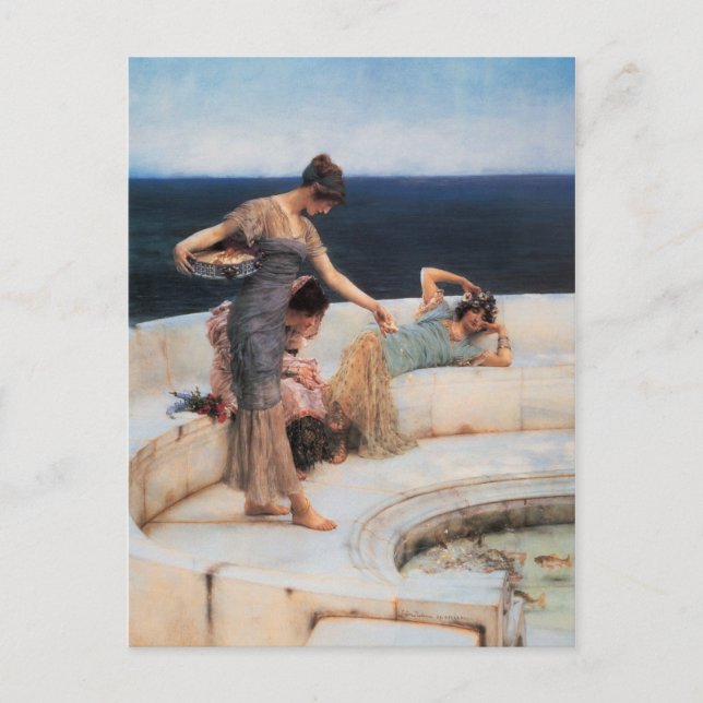 Silver Favorites by Lawrence Alma-Tadema Postcard (Front)
