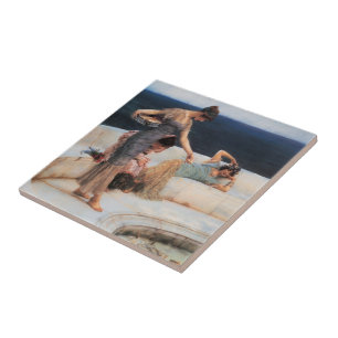 Silver Favorites by Lawrence Alma-Tadema Tile