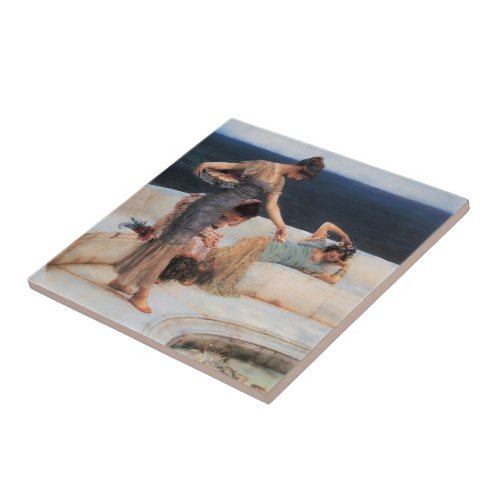 Silver Favorites by Lawrence Alma_Tadema Tile