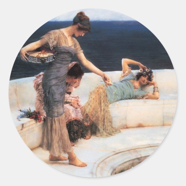 Silver Favorites Classic Round Sticker (Front)