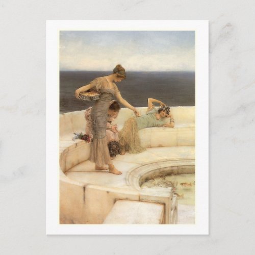 Silver Favourites by Sir Lawrence Alma_Tadema Postcard
