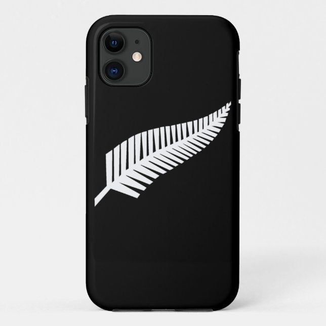 Silver Fern Flag of New Zealand Case-Mate iPhone Case (Back)