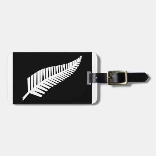 Silver Fern Flag of New Zealand Luggage Tag
