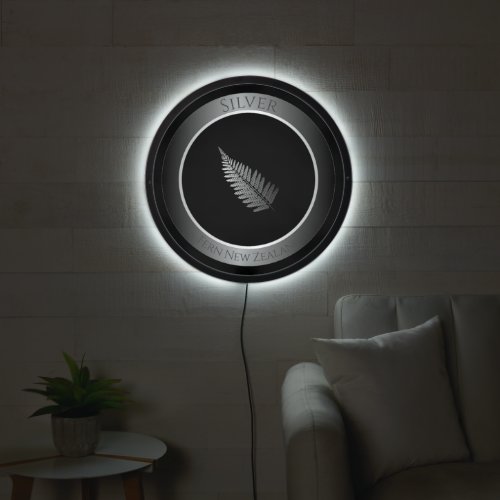 Silver Fern Illuminated Sign Wall Art