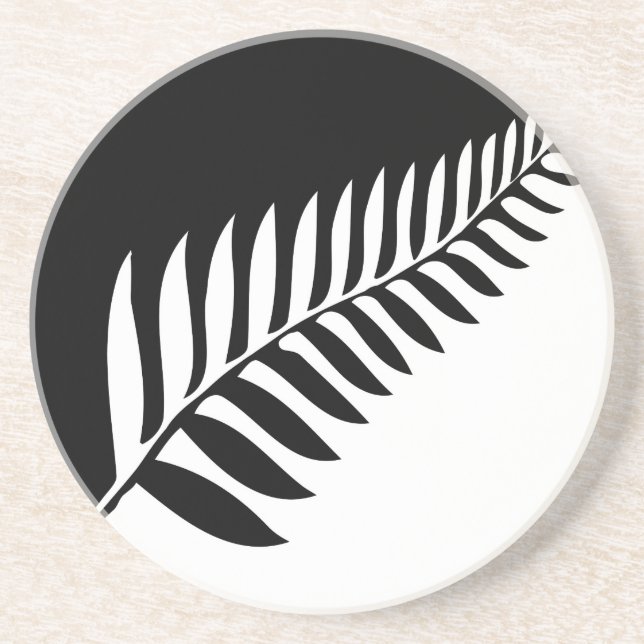 Silver Fern of New Zealand Coaster (Front)