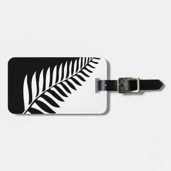 Silver Fern Of New Zealand Luggage Tag by HomeStead_Digital at Zazzle