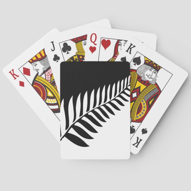 Silver Fern of New Zealand Poker Cards (Back)