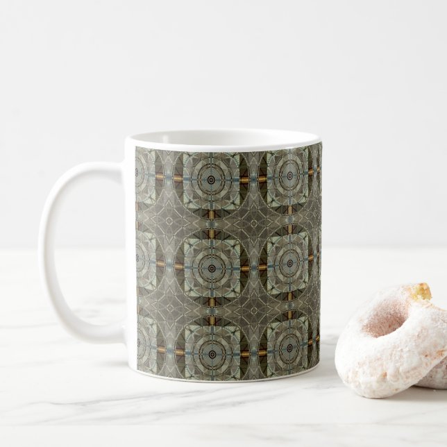 Silver Filigree Coffee Mug (With Donut)