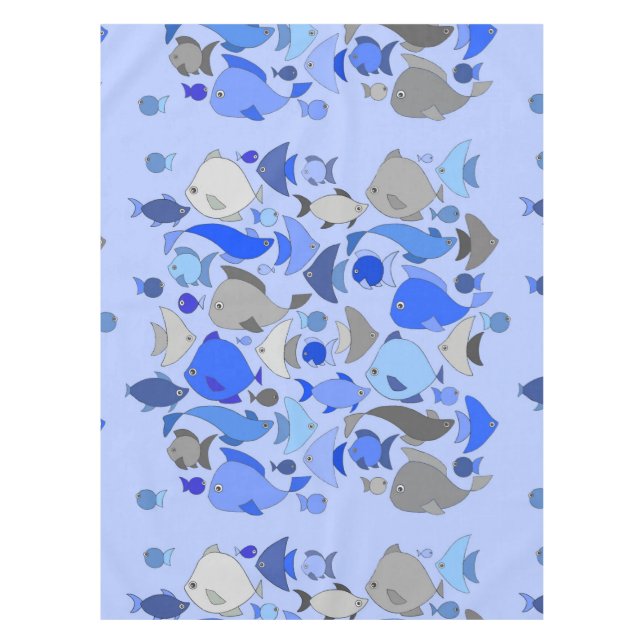 Silver Fish Tablecloth (Front)
