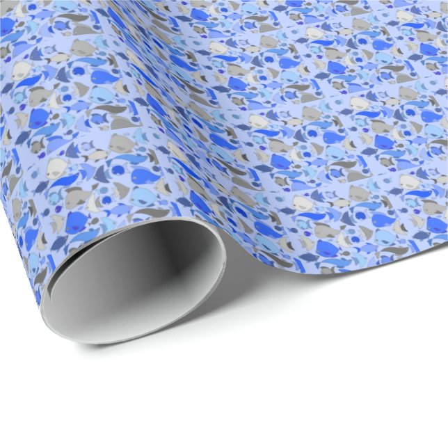 Silver Fish Wrapping Paper (Roll Corner)