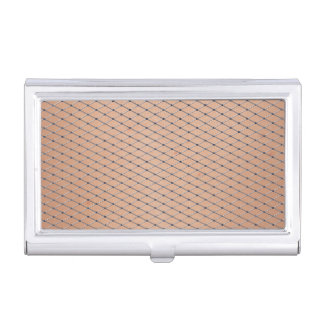 Silver Fishnets With Skin Texture Business Card Case