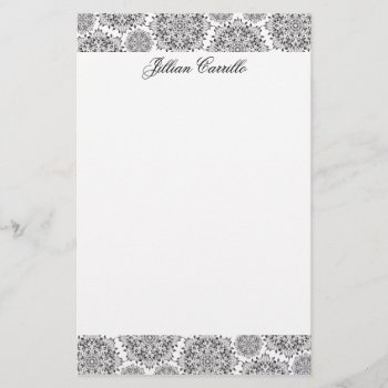 Silver Flame Stationery by StriveDesigns at Zazzle