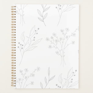 Silver Floral Boho Wedding Planner