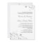 Silver Floral Decal Invitation