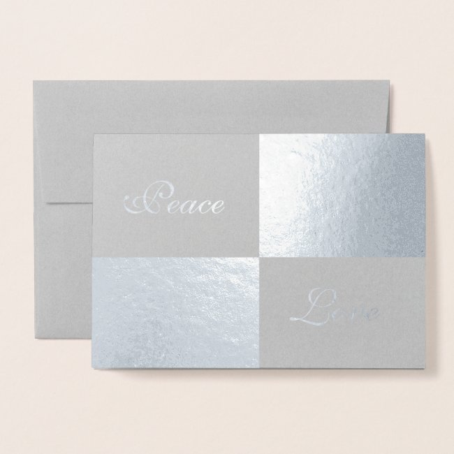 Silver Foil and Grey Rectangles Happy New Year