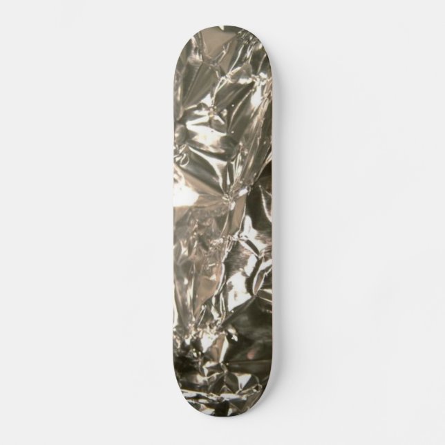 Silver Foil Design Skateboard (Front)