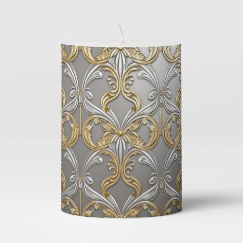 Silver Foil Gold Foil AI Art Candle 