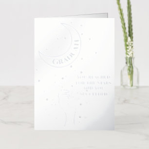 Silver Foil Graduation Greeting Card