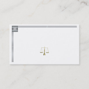 Silver Foil Like Legal Business Card