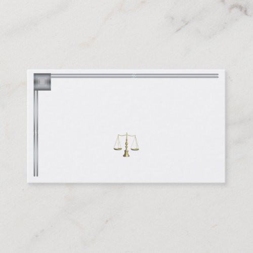 Silver Foil Like Legal Business Card