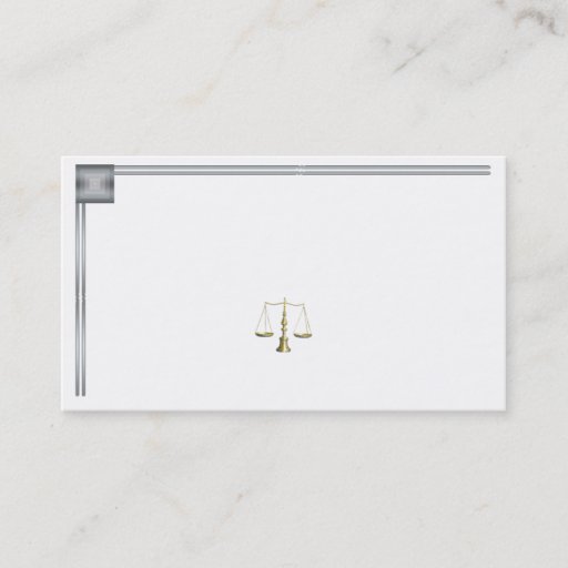 Customizable Silver Foil Like Legal Business Card