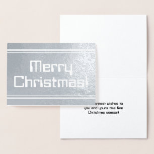 Silver Foil "Merry Christmas!" Card