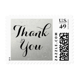 Silver Foil | Wedding Thank You Stamp