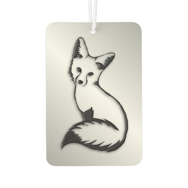 Silver Fox Air Freshener (Back)