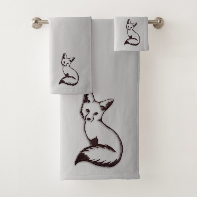 Silver Fox Bath Towel Set (Insitu)