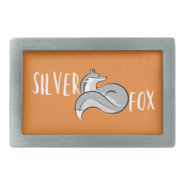 Silver Fox Belt Buckle (Front)