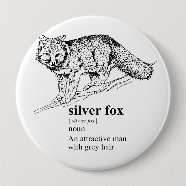 SILVER FOX BUTTON (Front)