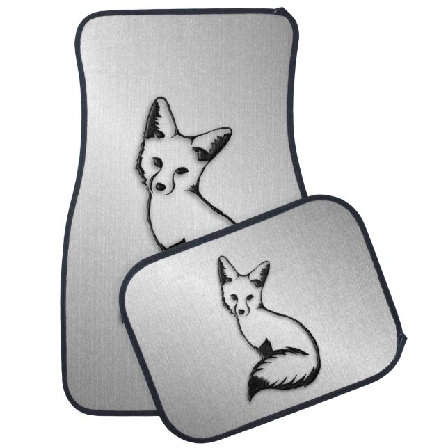 Silver Fox Car Floor Mat (Set)