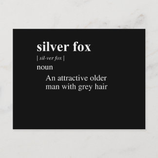 SILVER FOX DEFINITION POSTCARD